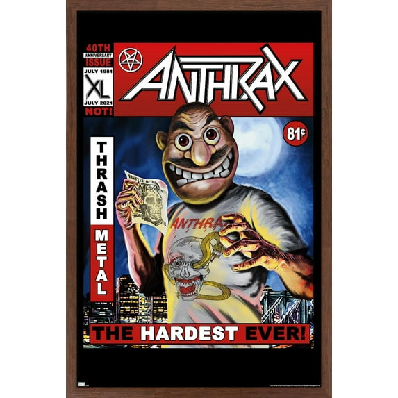 Anthrax - Comic Wall Poster, 14.725" x 22.375" Framed