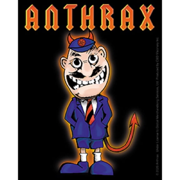 Anthrax Devil Man Sticker - Orignal Artwork Vinyl - Decal STICKER - 4" x 5"
