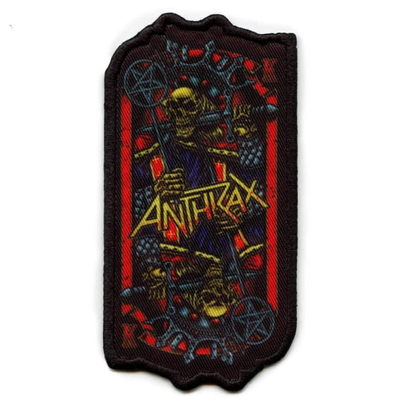 Men's Anthrax Evil King Woven Patch