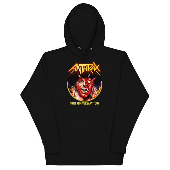 Anthrax - Half Devil Unisex Hoodie - Black - Small