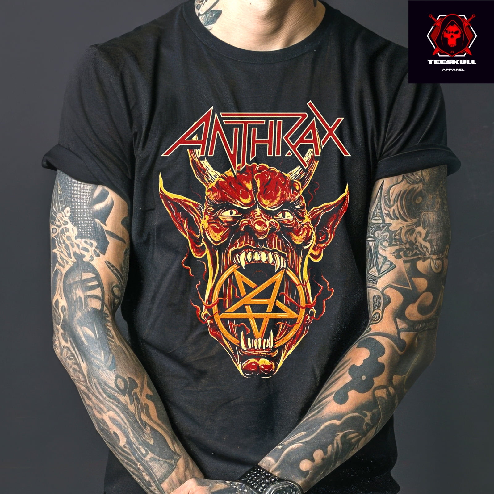 Anthrax Heavy Metal Rock Band Retro Tee Heavy Cotton Unisex TSHIRT S3XL 🤘