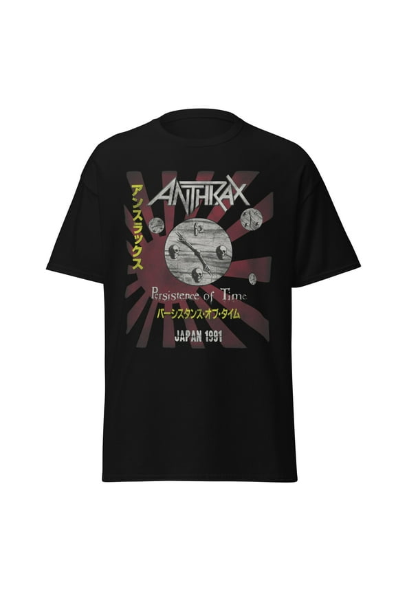 Anthrax - Japan 91 Tour Jumbo Print Unisex T-Shirt - Black - Large