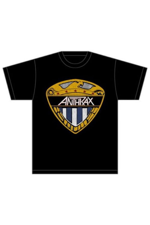 Anthrax Men's Eagle Shield T-shirt Small Black