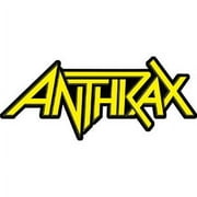 Anthrax Mens Embroidered Patch Yellow