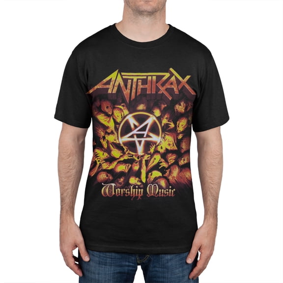 Anthrax Men's Worship Music Tour Short Sleeve T Shirt