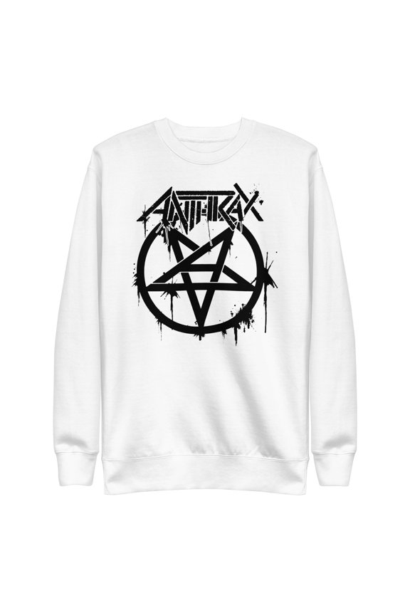 Anthrax - Pentagram Logo Unisex Sweatshirt - Black - Large