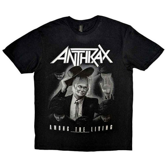 Anthrax T Shirt Amongst The Living Album Official Mens New Black