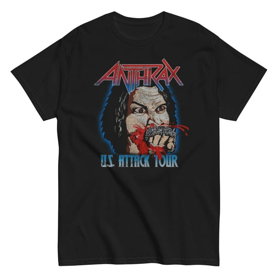 Anthrax - US Attack Tour Unisex T-Shirt - Black - Small