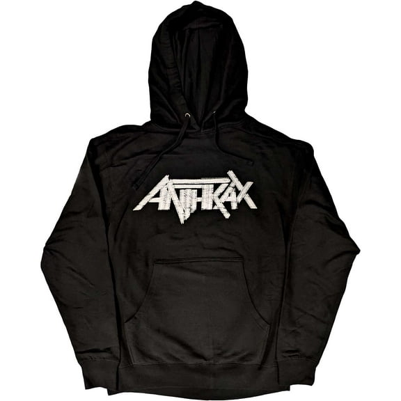 Anthrax Unisex Pullover Hoodie Sweatshirt Logo (Large)