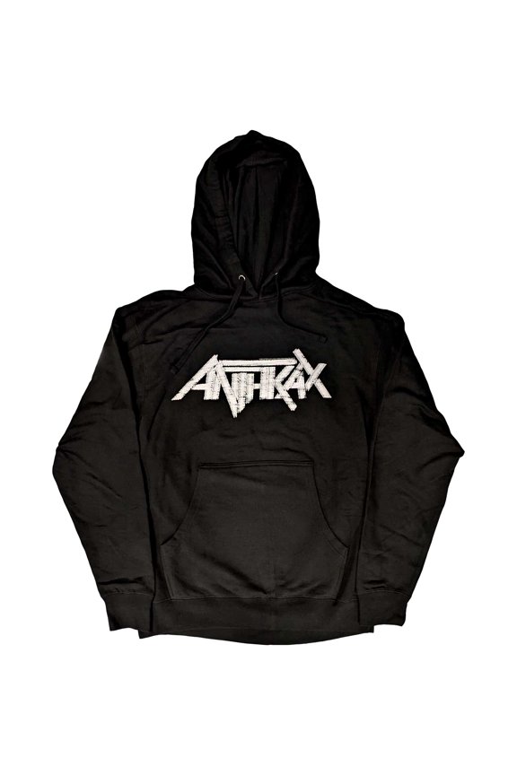 Anthrax Unisex Pullover Hoodie Sweatshirt Logo (X-Large)