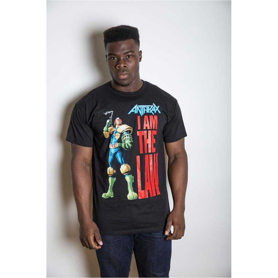 Anthrax Unisex T-Shirt I am the Law (Large)