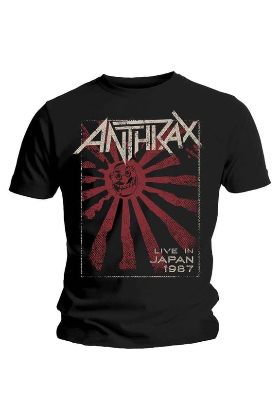 Anthrax Unisex T-Shirt Live in Japan (Medium)