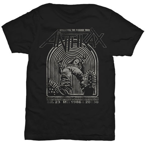 Anthrax Unisex T-Shirt Spreading the disease (X-Large)