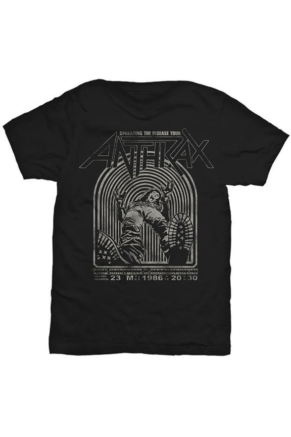 Anthrax Unisex T-Shirt Spreading the disease (X-Large)