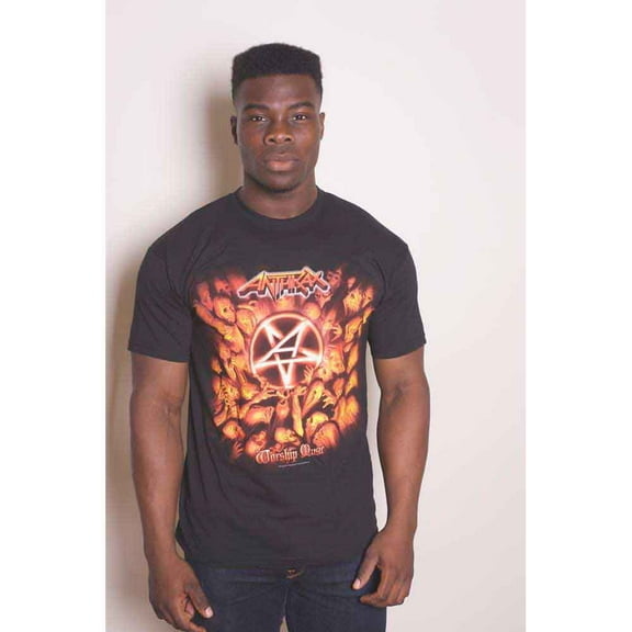 Anthrax Unisex T-Shirt Worship Music (Small)