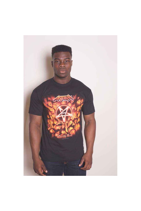 Anthrax Unisex T-Shirt Worship Music (Small)