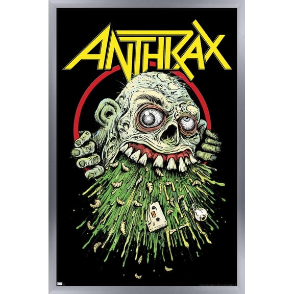Anthrax - Zombie Puke Wall Poster, 22.375" x 34" Framed