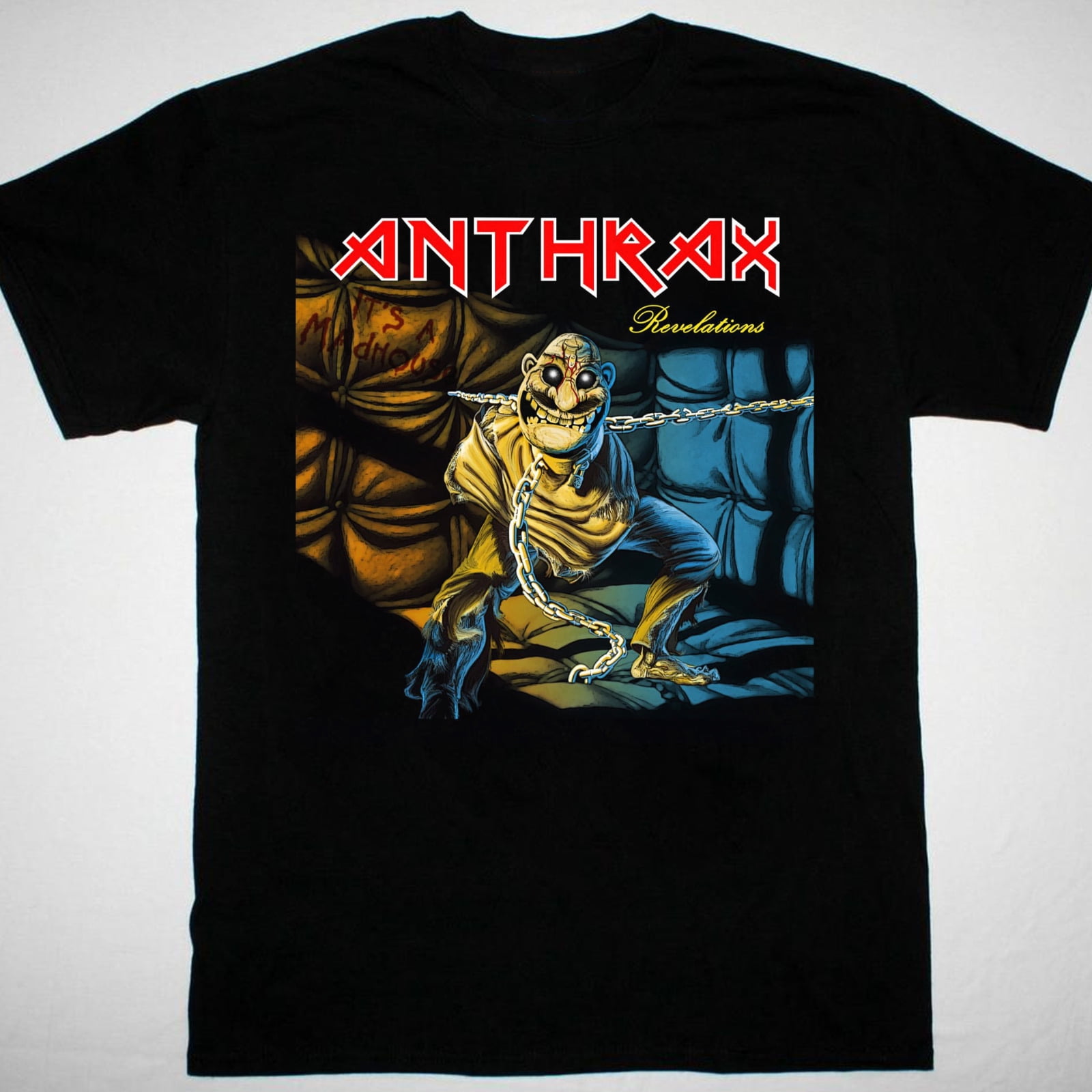 Anthrax band Tshirt Black Short Sleeve All Sizes S5XL Shirt FanChristmas Gift Shirt, Sweater