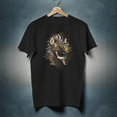 thumbnail image 1 of Anthro Hyena Hand Drawn Furry Art Creative Animal Graphic Unisex T-Shirt up to 5XL, 1 of 2