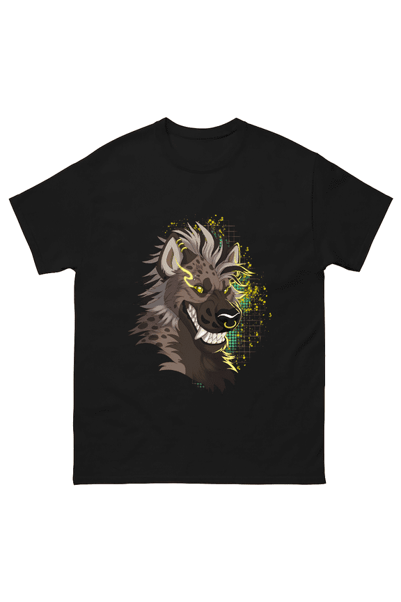 Anthro Hyena Hand Drawn Furry Art Creative Art Unisex T-Shirt V13993
