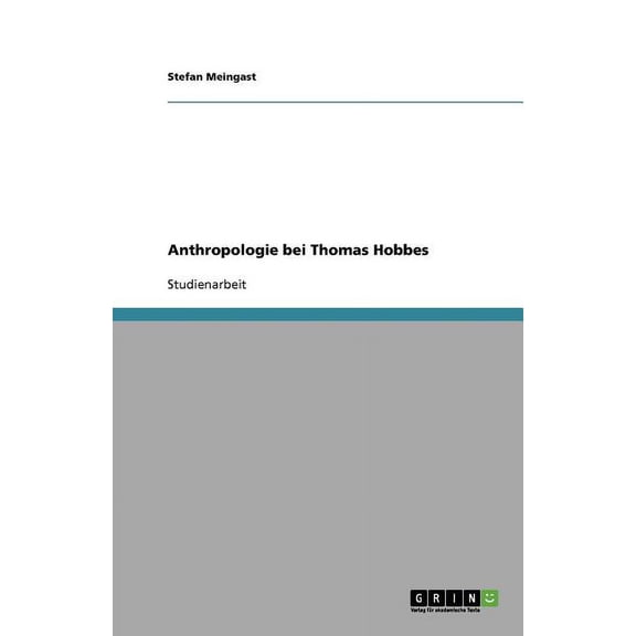 Anthropologie bei Thomas Hobbes (Paperback)