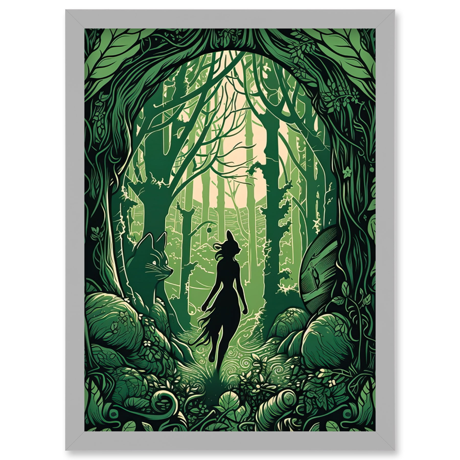 Anthropomorphic-Fox-Silhouette