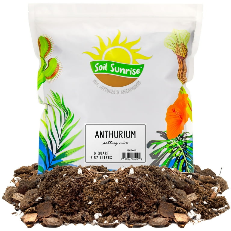 Anthurium Plant Potting Soil Mix (8 Quarts), Indoor Houseplant