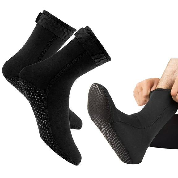 Anti 3MM Neoprene Wetsuit Socks Warm  Diving Socks Winter Surfing Socks Thermal Anti Slip Boots For Spearfishing Swimming Rafting Snorkeling  Sailing