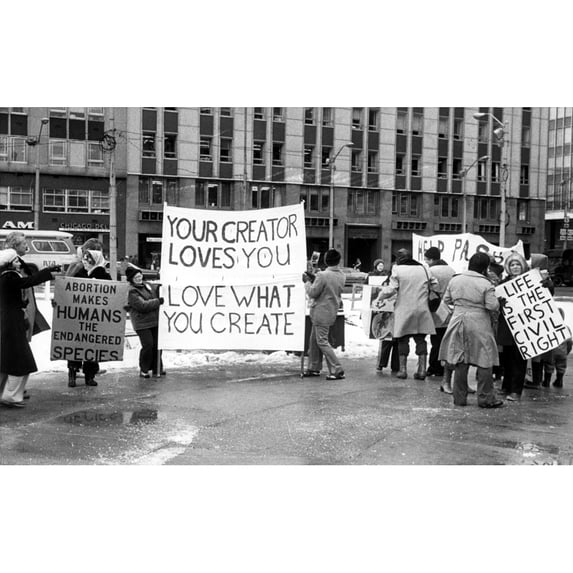 Anti-Abortion Demonstrators In Cleveland In 1979.. Courtesy Csu Archives Everett Collection History