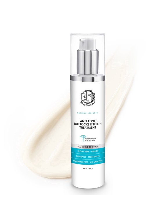Anti-Acne Buttocks & Thigh Treatment- Clears Away Acne, Pimples, and Ingrown Hairs for the Buttocks and Thigh Area. Prevents Future Breakouts. 6.9 OZ