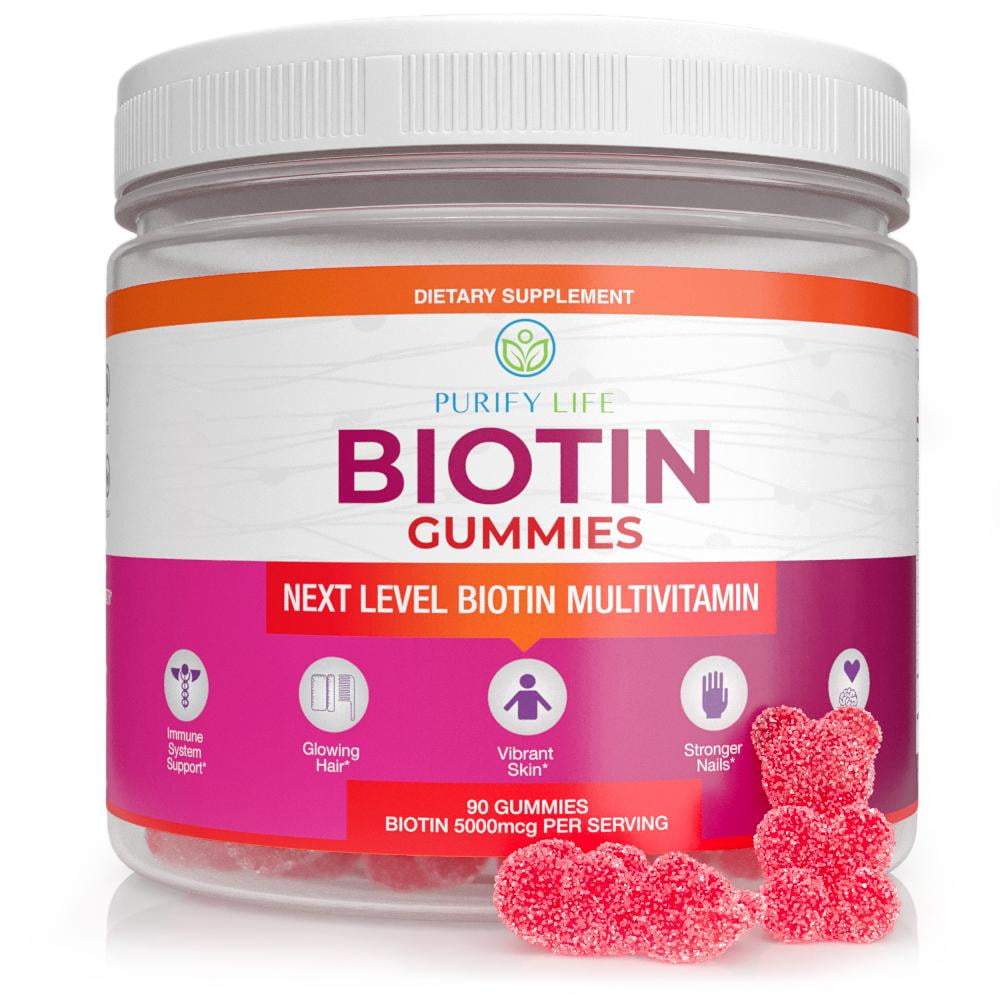 Anti Aging Biotin Gummies for Hair Growth, Skin, and Stronger Nails