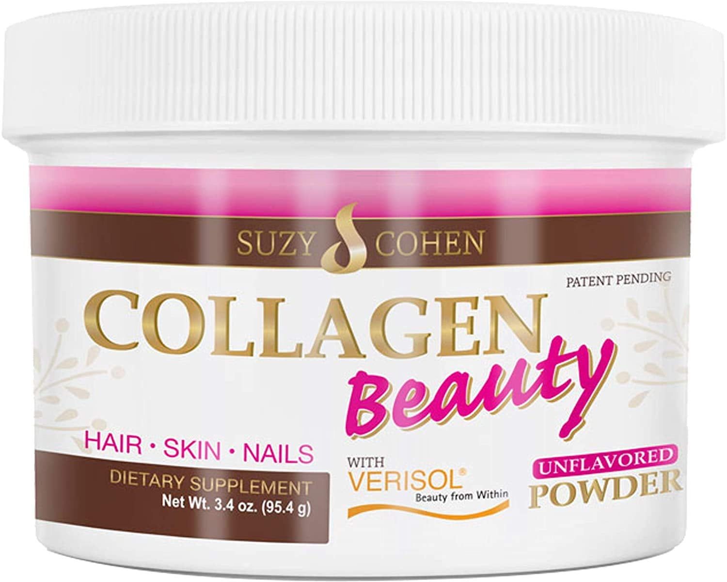 Anti Aging Hydrolyzed Collagen Beauty Protein Powder - Suzy Cohen (3.3 oz)
