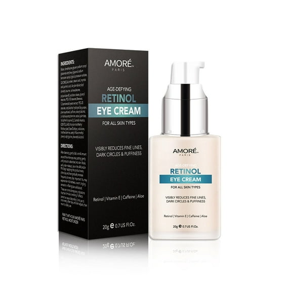 Anti Aging Soothing Retinol Eye Cream A With Aloe, Hyaluronic Acid, Vitamin E For Reducing Eye Bags, Fine Lines, Sagginess, Wrinkles, Dark Circle And Puffiness (0.7 Fl Oz)
