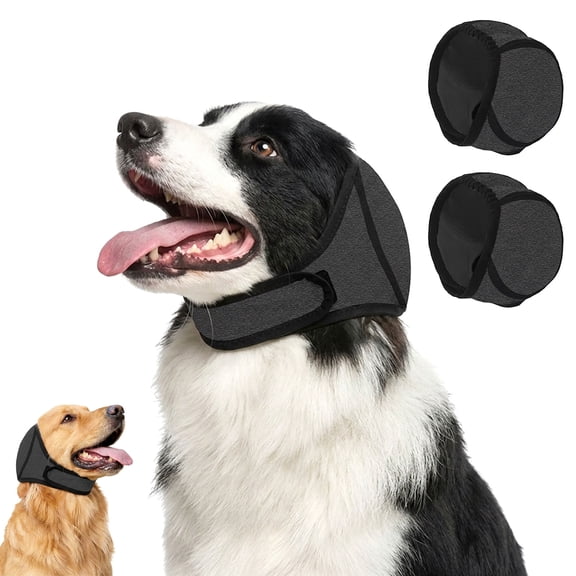 Anti-Anxiety Dog Earmuffs – Waterproof Noise Canceling Hood, Adjustable S/M/ Sizes for Small to Large Breeds(2PCS-Size M)