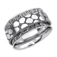thumbnail image 1 of Anxiety Ring for Women 925 Sterling Silver Spinning Spinner Rings for Men Oxidized Concave Boho Jewelry Band Meditation Stress Relief Honeycomb Size 10 Birthday Christmas Gifts, 1 of 8