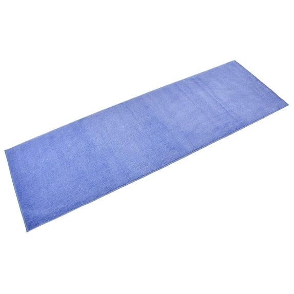 Anti Bacterial Slip Skid Resistant Custom Size Runner Rug 26 Inch Wide x Choice of Your Length Solid Color Roll Runner