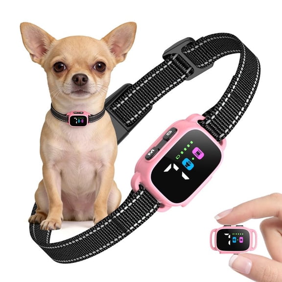 Anti Bark Collar for Small Dogs 2 Pack, No Shock Bark Collar with Beep & Vibration, 7 Sensitivity Levels, Smart Bark Detection, Rechargeable IP67 Waterproof Bark Collar for Small Dogs 5-30lbs