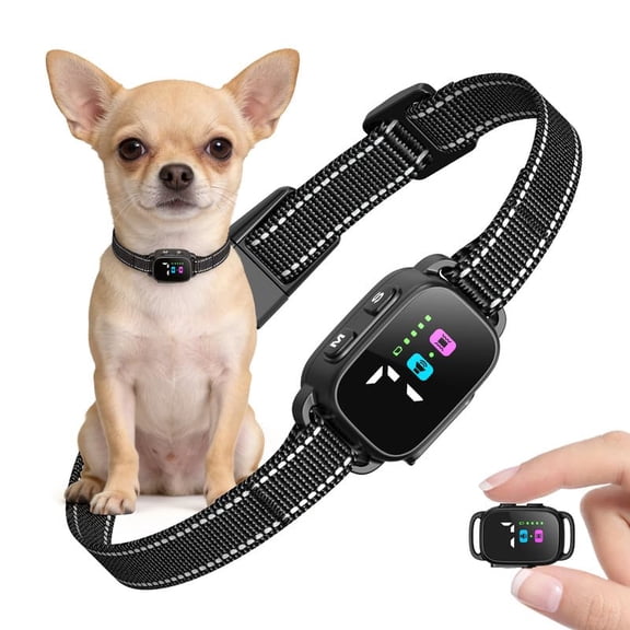 Anti Bark Collar for Small Dogs 2 Pack, No Shock Bark Collar with Beep & Vibration, 7 Sensitivity Levels, Smart Bark Detection, Rechargeable IP67 Waterproof Bark Collar for Small Dogs 5-30lbs