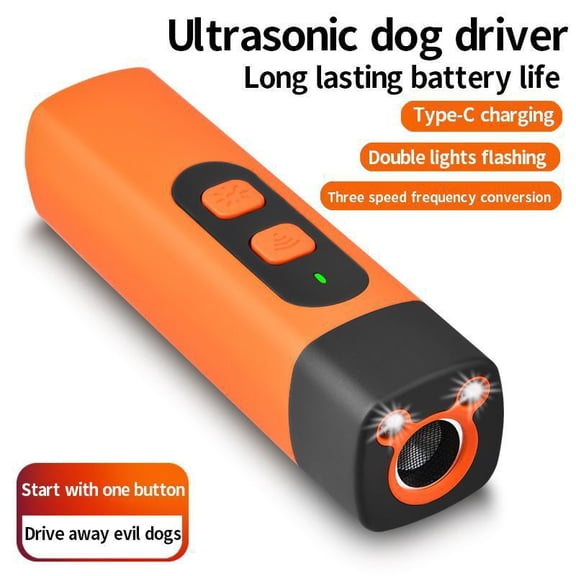 Anti Bark Device for Dogs Ultrasonic Dog Repeller Barking Devices with LED Flashlight Stop Bad Behavior Without Screaming Clap