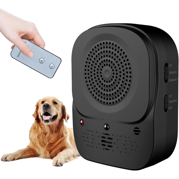 Anti Barking Device, 4 Modes Ultrasonic Dog Bark Control Box, Rechargeable Bark Deterrent for Dogs, Waterproof Indoor & Outdoor Use for Effective Dog Training & Behavior Correction
