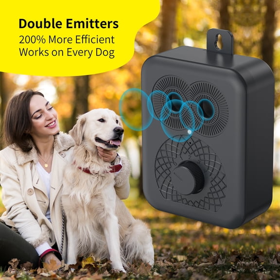 Anti Barking Device, Dog Barking Control Device with 3 Modes, Ultrasonic Dog Barking Deterrent Devices Indoor & Outdoor, Safe & Humane Dog Silencer, Bark Box Stop Neighbors Dog from Barking