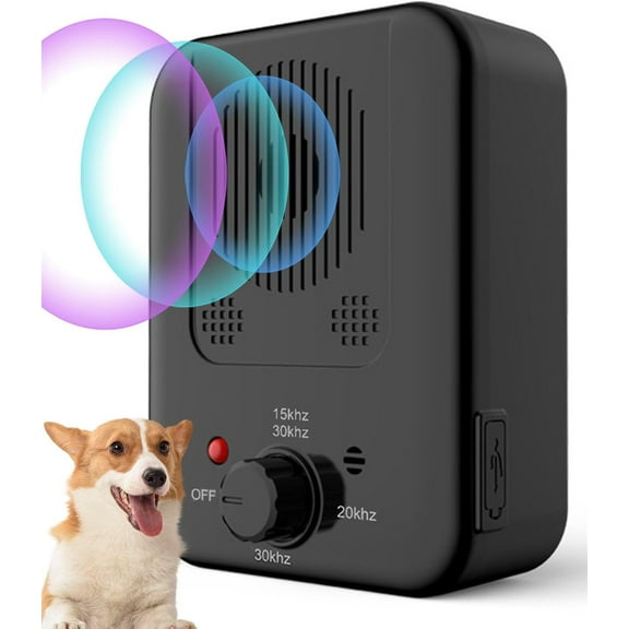 Anti Barking Device, Dog Barking Control Device with 3 Modes, Ultrasonic Dog Barking Deterrent Devices Indoor & Outdoor, Safe & Humane Dog Silencer, Bark Box Stop Neighbors Dog from Barking
