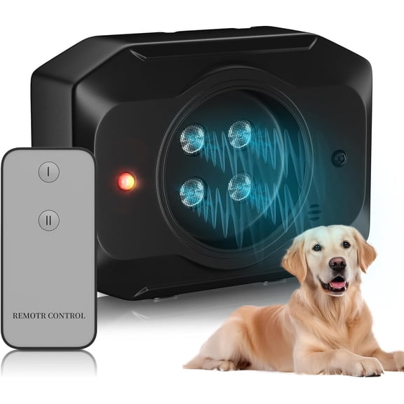 Anti Barking Device for Dogs - Ultrasonic Dog Bark Deterrent with Remote Control - 3 Modes Bark Control Device - Long Range 50FT Rechargeable Waterproof & Humane Barking Silencer for Indoor Outdoor