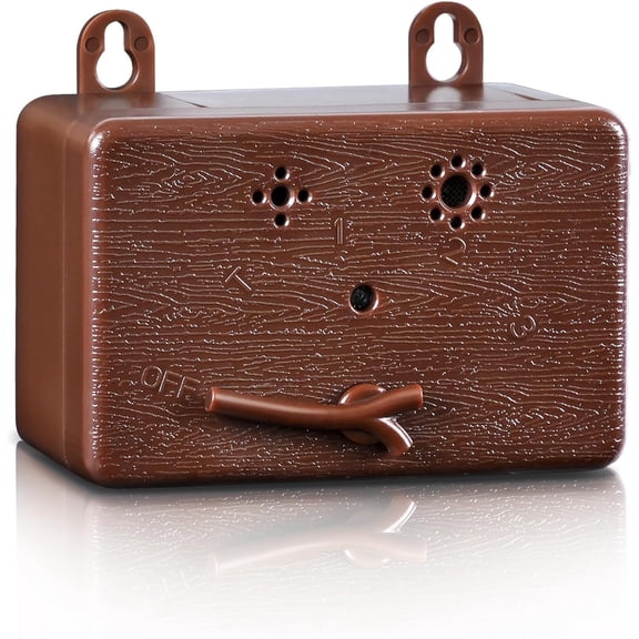 Anti Barking Device, Ultrasonic Anti Barking Device for Dogs with 3 Adjustable Levels, 50 FT Ultrasonic Dog Barking Control Device for Indoor Outdoor Bark Box Dog Barking Silencer(Brown)