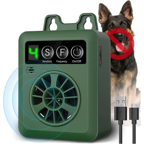 Anti Barking Device, Ultrasonic Dog Bark Deterrent Devices with 4 Sensitivity & Modes, Up to 50ft Range, Barks No More Dog Training Device, Rechargeable Dog Barking Control Devices for Indoor Outdoor