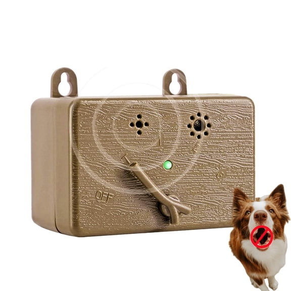 Anti Barking Device for Dogs, Sonic Bark Deterrents, 50 FT Ultrasonic Dog Barking Control Device, Mocha Brown