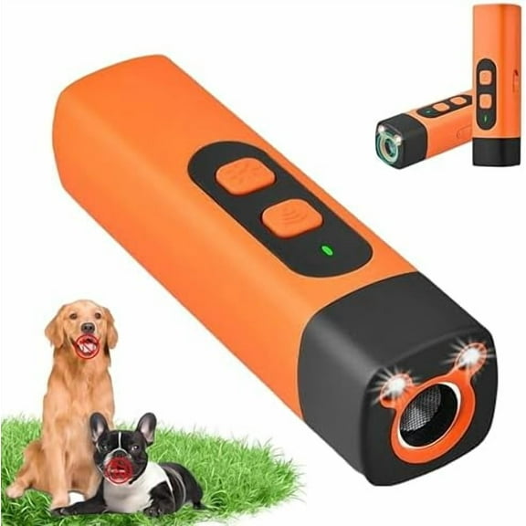 Anti Barking Device for Dogs, Ultrasonic Dog Bark Deterrent Device with LED Flashlight, Suitable for Training to Improve Bad Behavior