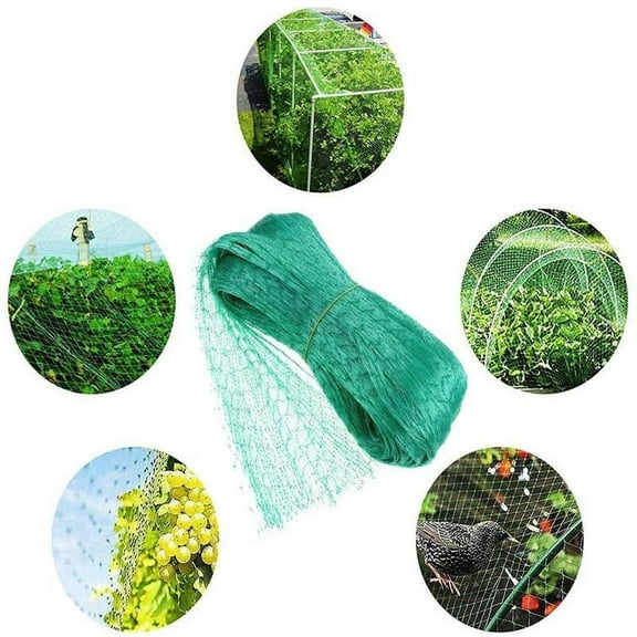 Anti Bird Netting, Garden Net and Reusable Fencing Protect Fruit Vegetables from Birds Deer (4 x 6 Meters)