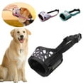 thumbnail image 1 of Anti-Bite Anti-Barking Dog Muzzle, Adjustable Dog Cover for Small, Medium, Large Dogs - S, Black, 1 of 7