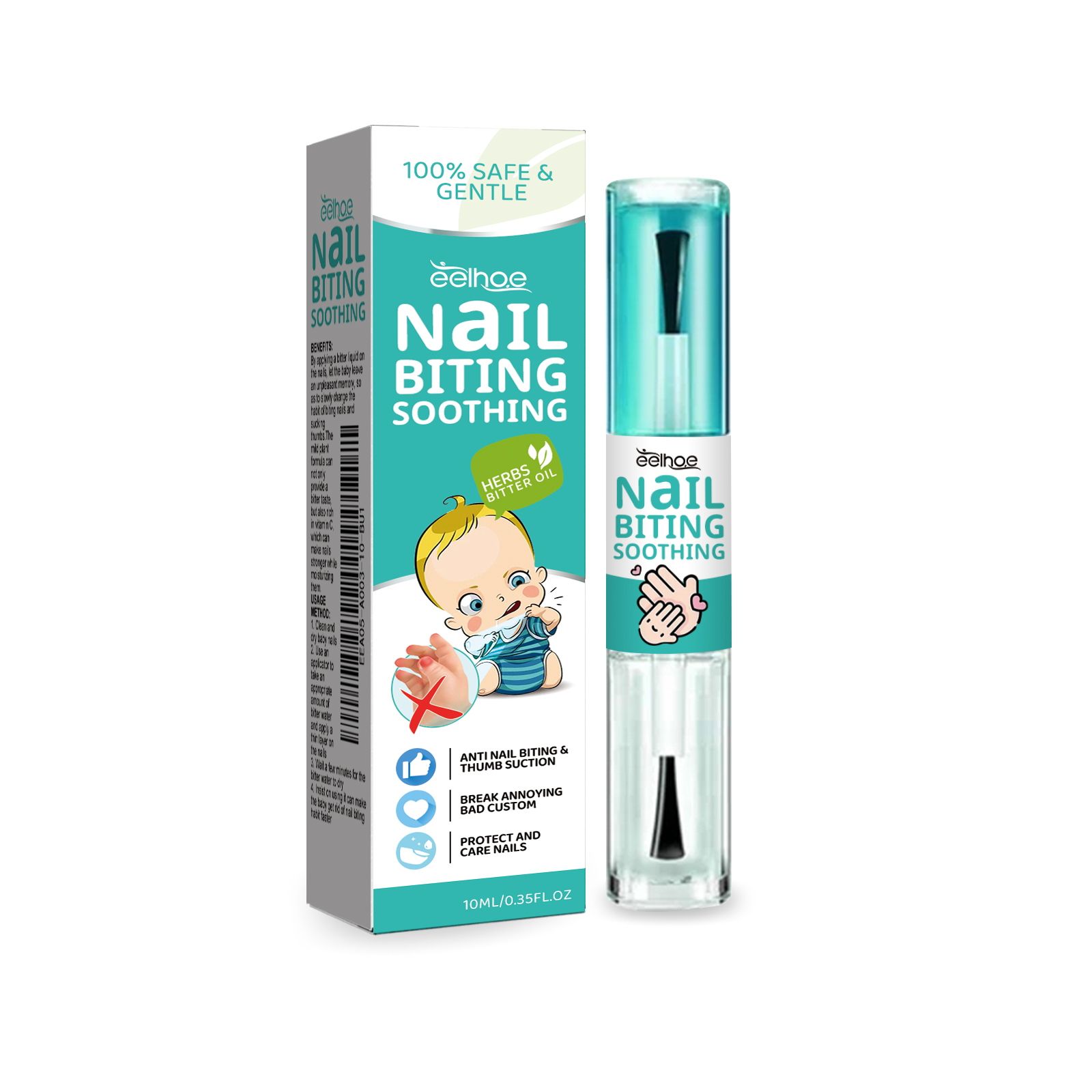 AntiBiting Nail Lotion Prevents Infants From Biting Their Nails And